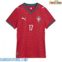 Camisa de time de futebol Portugal Rafael Leao #17 Replicas 1º Equipamento Feminina Mundo 2026 Manga Curta